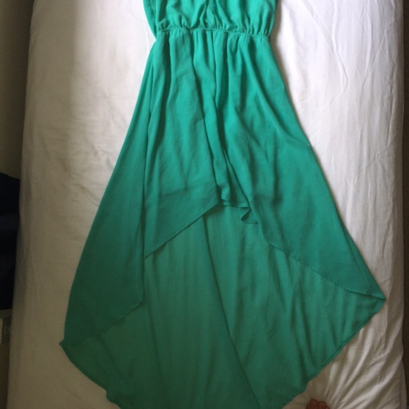 Beautiful teal forever 21 dress - Picture 1 of 4